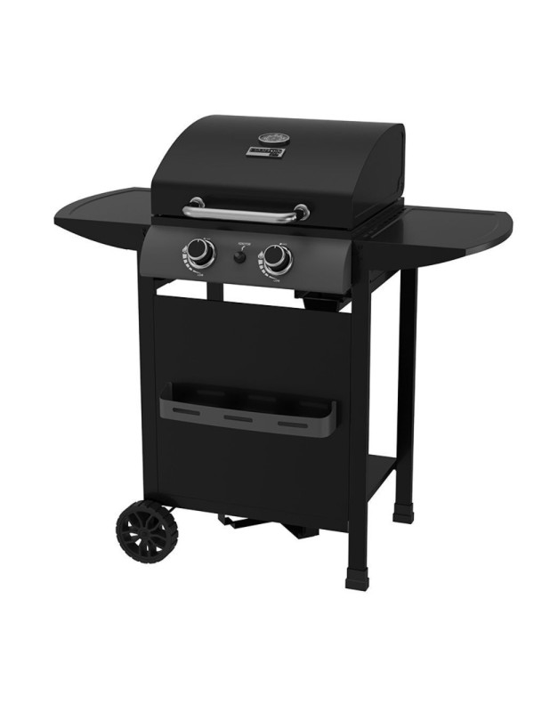  Bormann BBQ6020 Ψησταριά Υγραερίου Μαντεμένιας Σχάρας 48x42εκ. με 2 Εστίες 6kW 