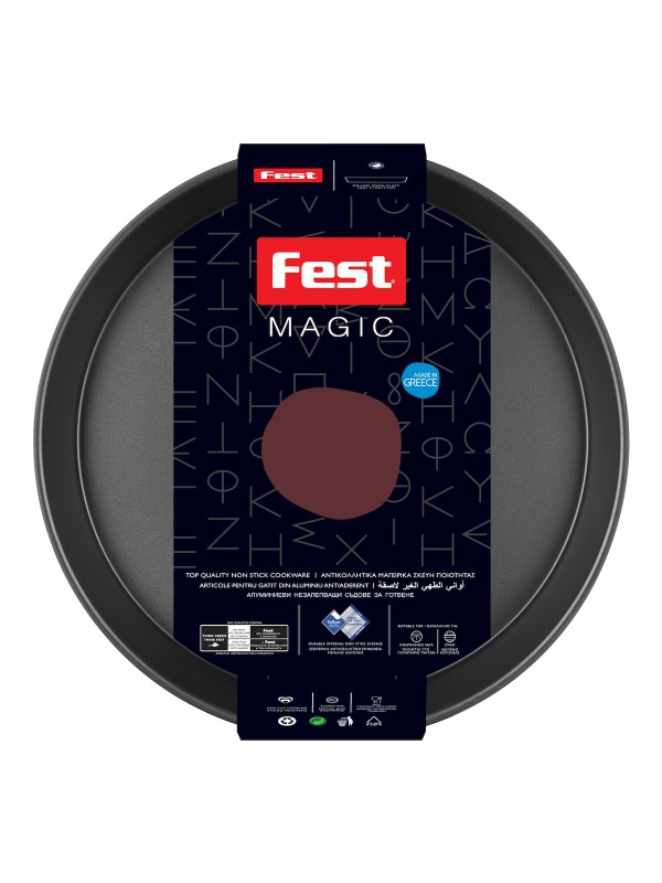Fest Magic Ταψί Στρογγυλό Αλουμινίου με Αντικολλητική Επίστρωση 28cm