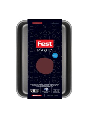  Fest Magic Ταψί Ορθογώνιο Αλουμινίου με Αντικολλητική Επίστρωση 40x30cm 