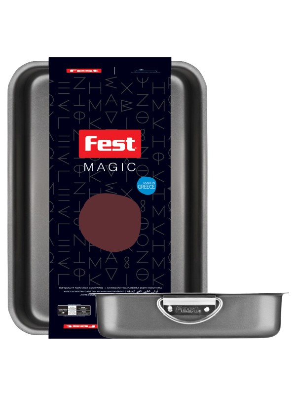  Fest Magic Ταψί Ορθογώνιο Αλουμινίου με Αντικολλητική Επίστρωση 40x30cm 