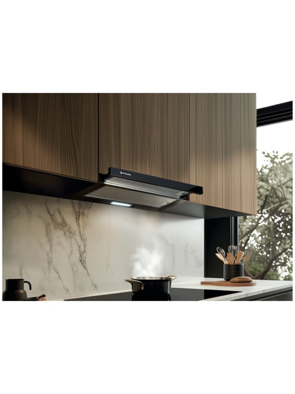 Pyramis PTC63413BG Συρόμενος Απορροφητήρας 60cm Μαύρος με Wi-Fi