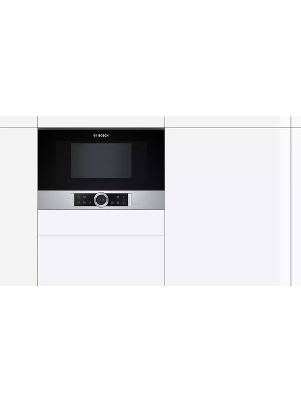 Bosch BFR634GS1 Εντοιχιζόμενος Φούρνος Μικροκυμάτων 21lt Inox