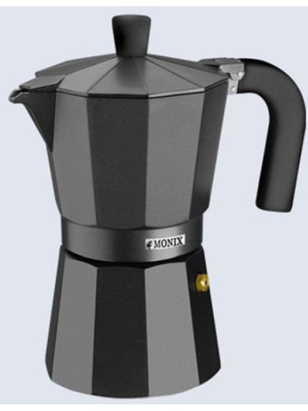 Monix Vitro Μπρίκι Espresso 3cups Μαύρο M640003 Monix Vitro Μπρίκι Espresso 3cups Μαύρο M640003