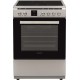  United UFV-68289 Κουζίνα 69lt με Κεραμικές Εστίες Π60εκ. Inox 
