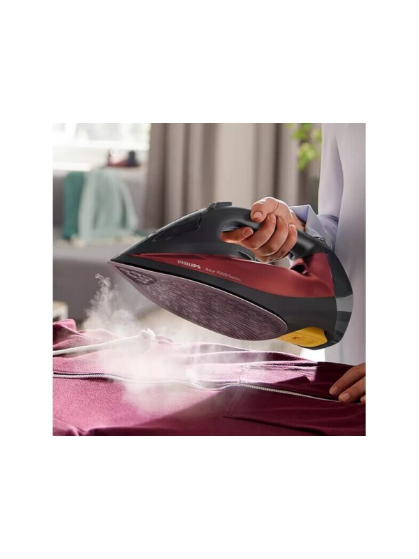  Philips Azur HD 7022/40 Σίδερο Ατμού 2800W με Αντικολλητική Πλάκα και Συνεχόμενη Παροχή Ατμού 50gr/min Black/Red 