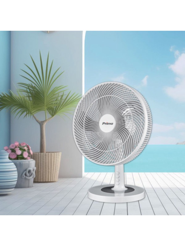Primo PRTF-80708 Επιτραπέζιος Ανεμιστήρας 50W Διαμέτρου 40.64cm Λευκός Primo PRTF-80708 Επιτραπέζιος Ανεμιστήρας 50W Διαμέτρου 40.64cm Λευκός