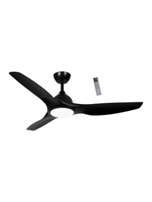 Primo PRCF-80724 Ανεμιστήρας Οροφής 132cm 35W με Φως & Τηλεχειριστήριο Μαύρος