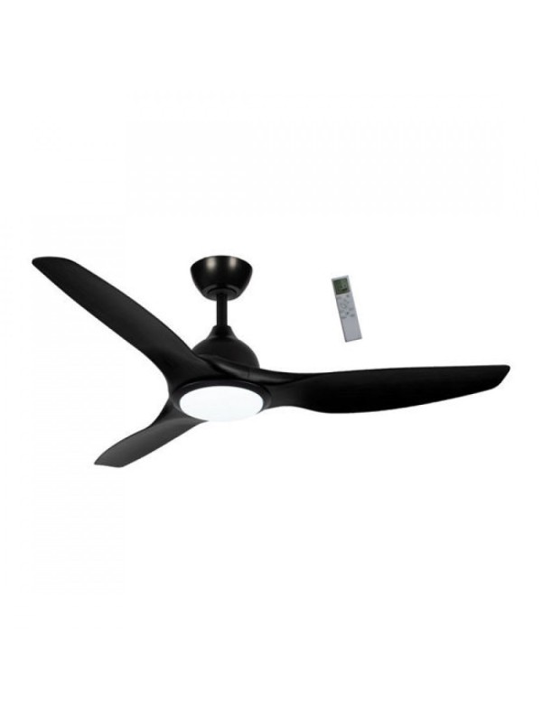 Primo PRCF-80724 Ανεμιστήρας Οροφής 132cm 35W με Φως & Τηλεχειριστήριο Μαύρος