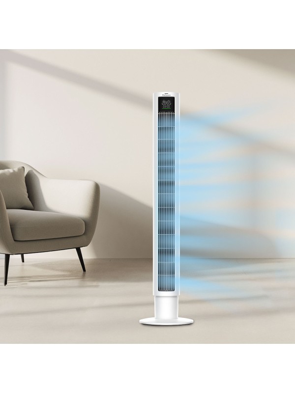 Rohnson Ανεμιστήρας Πύργος 60W με Τηλεχειριστήριο Λευκός Κωδικός: R-8112 