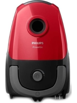  Philips PowerGo HD 8243/ 09 Ηλεκτρική Σκούπα 900W με Σακούλα 3lt Κόκκινη 