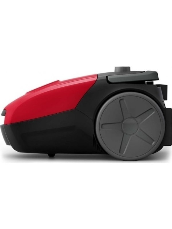  Philips PowerGo HD 8243/ 09 Ηλεκτρική Σκούπα 900W με Σακούλα 3lt Κόκκινη 