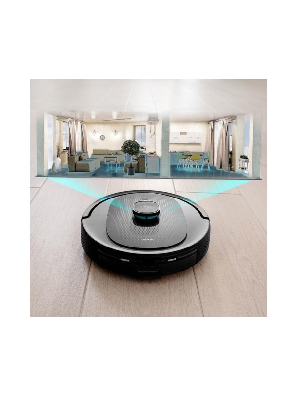  Cecotec Conga 8290 Σκούπα Ρομπότ για Σκούπισμα & Σφουγγάρισμα με Χαρτογράφηση και Wi-Fi Μαύρη 