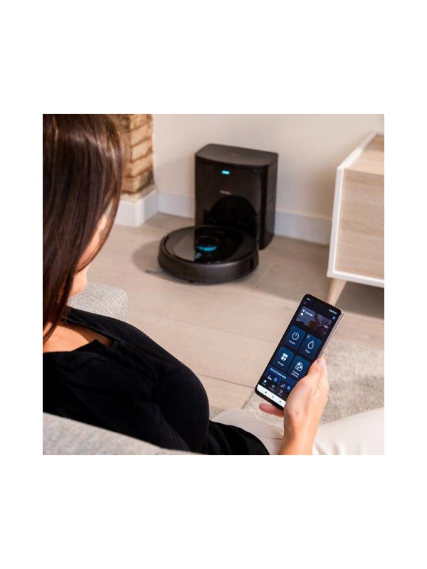  Cecotec Conga 8290 Σκούπα Ρομπότ για Σκούπισμα & Σφουγγάρισμα με Χαρτογράφηση και Wi-Fi Μαύρη 