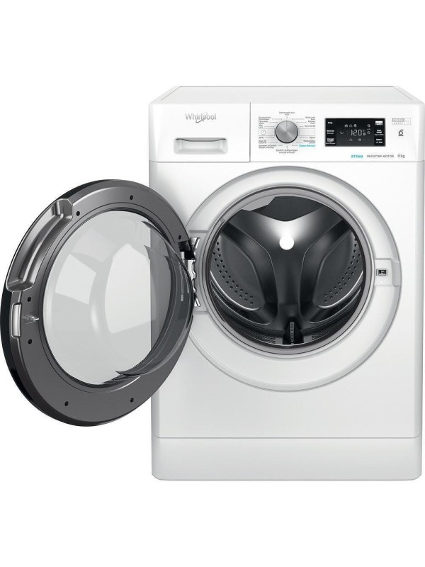 Whirlpool Πλυντήριο Ρούχων 8kg με Τεχνολογία Ατμού 1400 Στροφών 6th Sense FFB 8469 BV BE