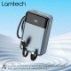 Lamtech LAM980824 Power Bank 20000mAh 65W με Θύρα USB-A & Θύρα USB-C Quick Charge 3.0 & Power Delivery Grey