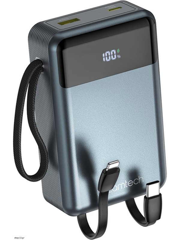 Lamtech LAM980831 Power Bank 20000mAh 45W με Θύρα USB-A & Θύρα USB-C Quick Charge 3.0 & Power Delivery