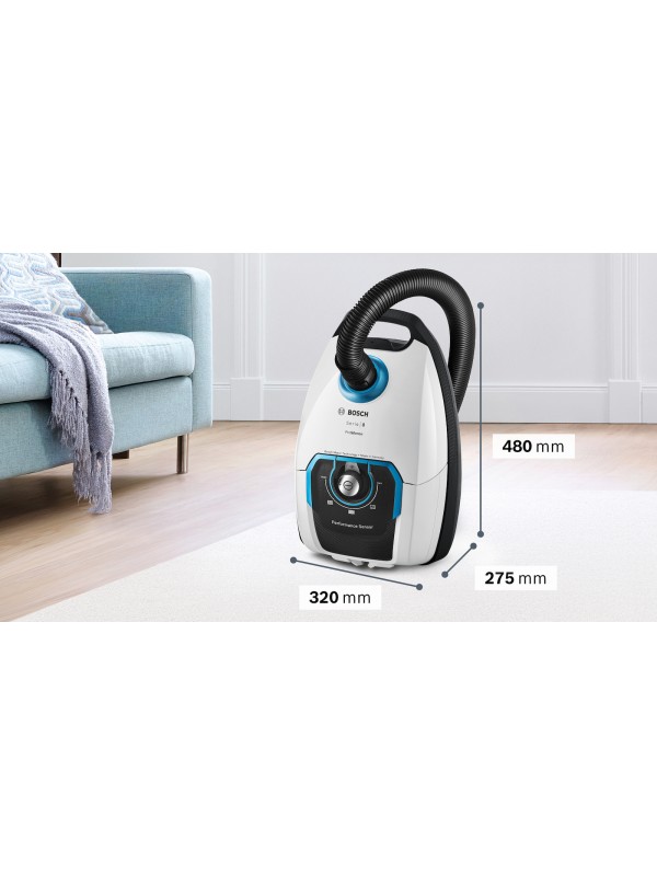 Bosch BGL8SILS Ηλεκτρική Σκούπα 650W με Σακούλα 5lt Λευκή Bosch BGL8SILS Ηλεκτρική Σκούπα 650W με Σακούλα 5lt Λευκή