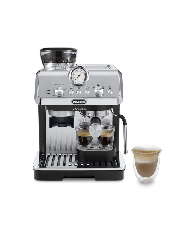 De'Longhi La Specialista Arte Αυτόματη Μηχανή Espresso 1400W Πίεσης 15bar με Μύλο Άλεσης Ασημί EC9155MB