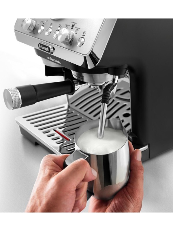 De'Longhi La Specialista Arte Αυτόματη Μηχανή Espresso 1400W Πίεσης 15bar με Μύλο Άλεσης Ασημί EC9155MB