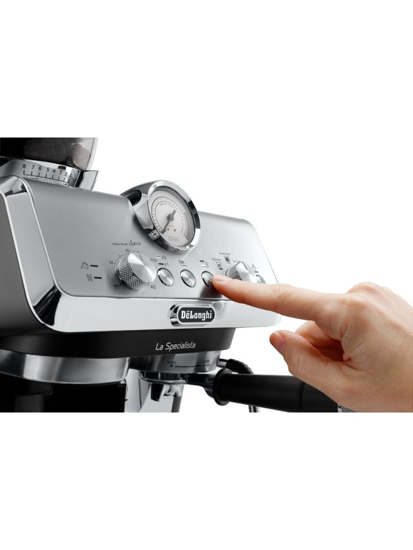 De'Longhi La Specialista Arte Αυτόματη Μηχανή Espresso 1400W Πίεσης 15bar με Μύλο Άλεσης Ασημί EC9155MB