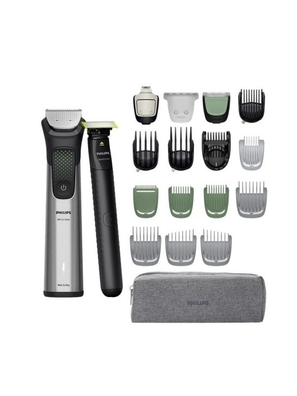 Philips All-in-One 9000 Series Σετ Κουρευτικής Μηχανής Ασημί MG9557/15