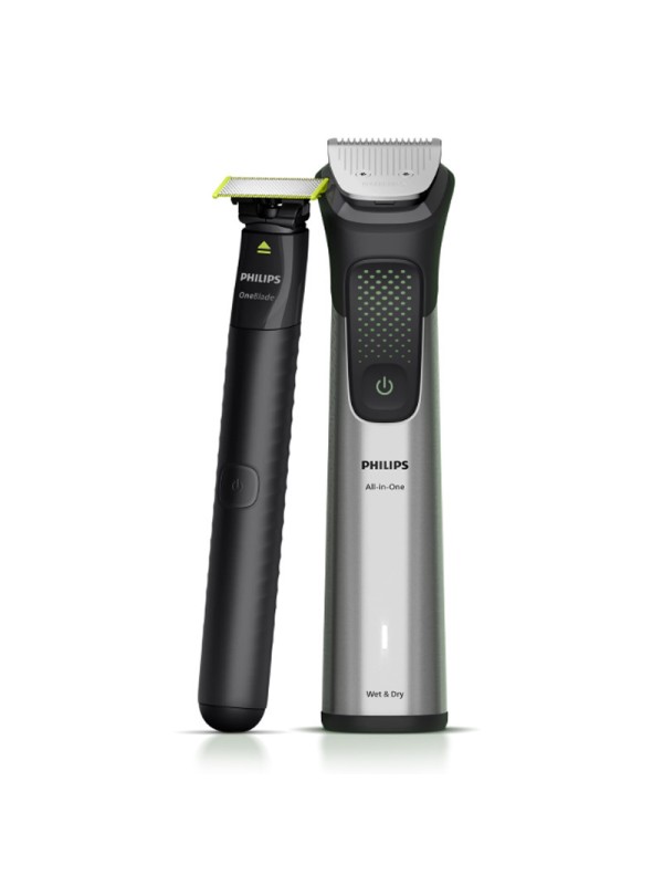 Philips All-in-One 9000 Series Σετ Κουρευτικής Μηχανής Ασημί MG9557/15