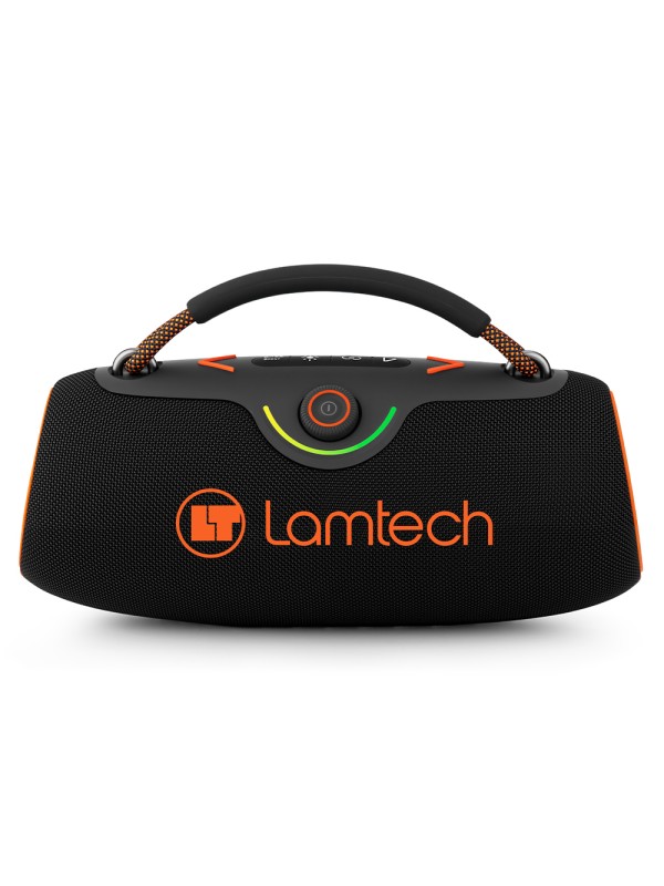  Lamtech Ηχείο Bluetooth 80W με Ραδιόφωνο και Διάρκεια Μπαταρίας έως 8 ώρες Black Orange LAM980947 