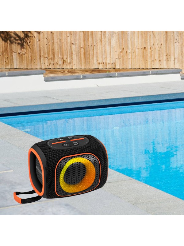  Lamtech Ηχείο Bluetooth 20W με Διάρκεια Μπαταρίας έως 8 ώρες Black Orange LAM980978 