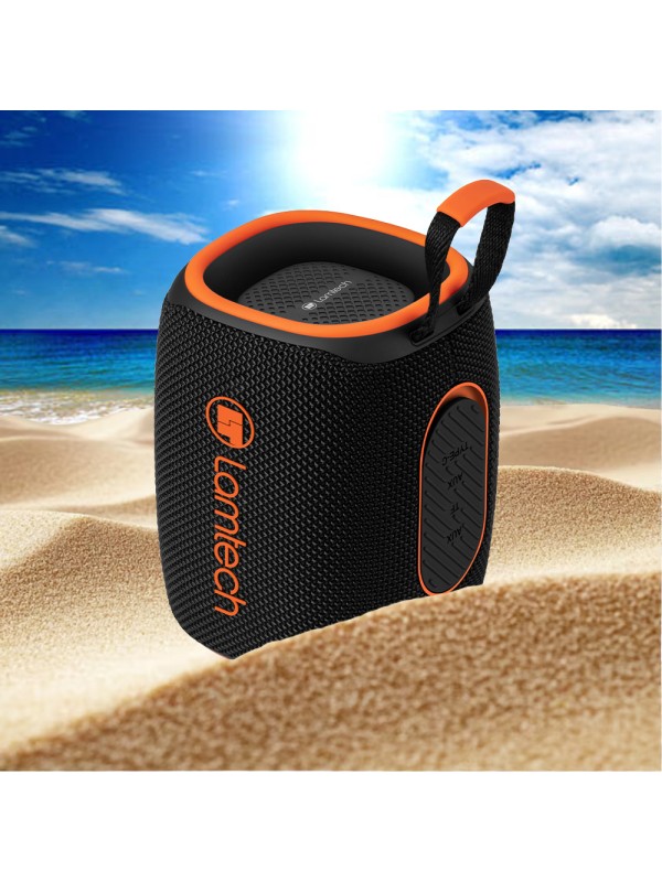  Lamtech Ηχείο Bluetooth 20W με Διάρκεια Μπαταρίας έως 8 ώρες Black Orange LAM980978 