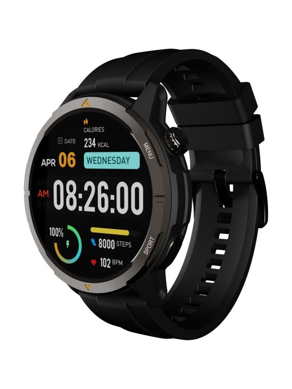 AGM Legion Smartwatch με Παλμογράφο (Μαύρο)