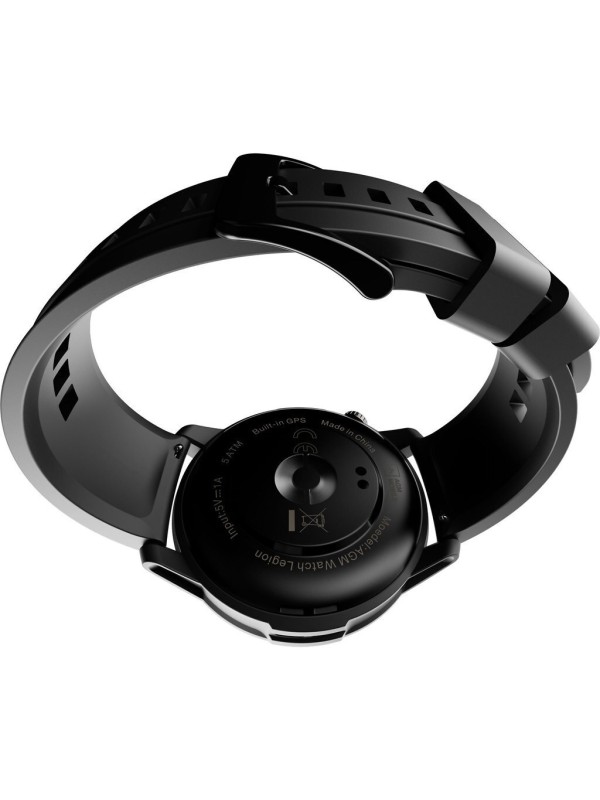 AGM Legion Smartwatch με Παλμογράφο (Μαύρο)