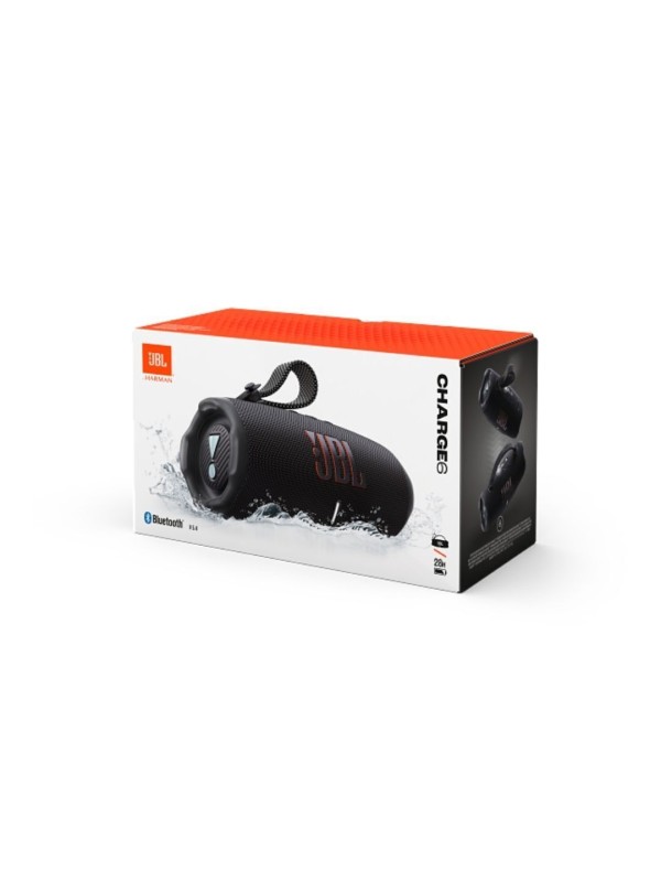 JBL Charge 6 Αδιάβροχο Ηχείο Bluetooth 45W με Διάρκεια Μπαταρίας έως 28 ώρες Μαύρο