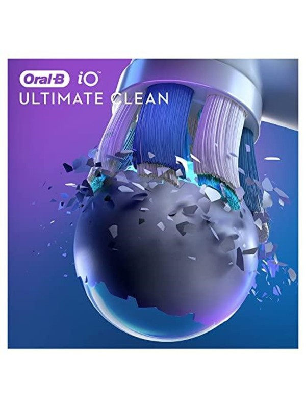 Oral-B iO Ultimate Clean Ανταλλακτικές Κεφαλές για Ηλεκτρική Οδοντόβουρτσα 4τμχ ΛΕΥΚΟ