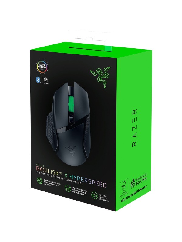  Razer Basilisk V3 X Hyperspeed Ασύρματο RGB Gaming Ποντίκι 18000 DPI Μαύρο 