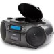  Aiwa Φορητό Ηχοσύστημα BBTC-550 με Bluetooth / CD / MP3 / USB / Κασετόφωνο / Ραδιόφωνο σε Μαύρο Χρώμα 