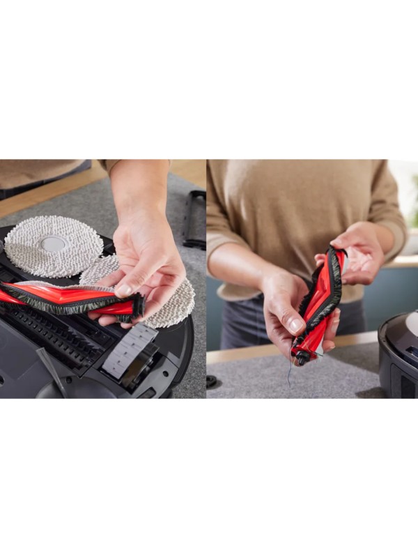 Bosch BCRDW3B Σκούπα Ρομπότ για Σκούπισμα & Σφουγγάρισμα με Wi-Fi Μαύρη