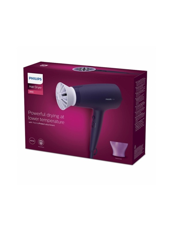 Philips Series BHD 340/10 3000 Πιστολάκι Μαλλιών 2100W Violet