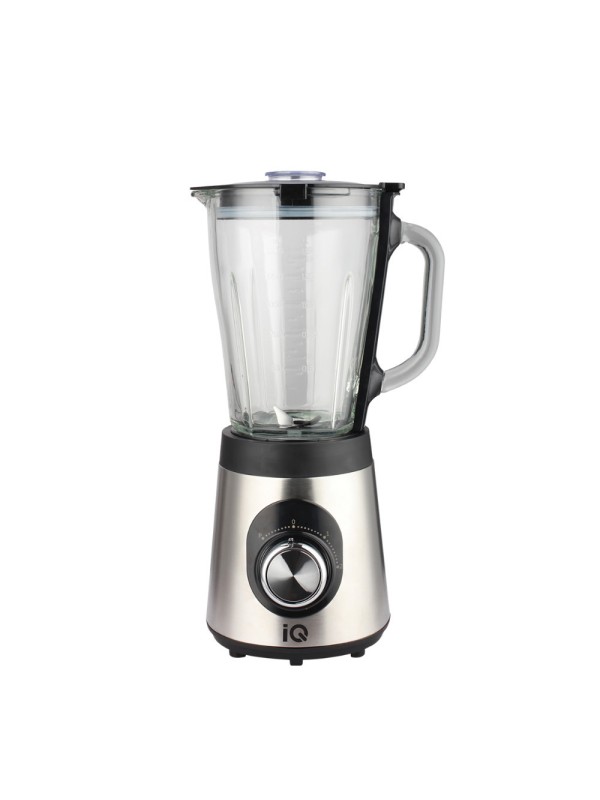 IQ Μπλέντερ για Smoothies με Γυάλινη Κανάτα 1.5lt 800W Inox BL-416