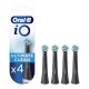 Oral-B iO Ultimate Clean Mαύρες Ανταλλακτικές Κεφαλές Ηλεκτρικής Οδοντόβουρτσας, 4 τμχ