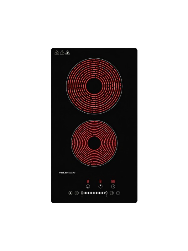 Telemax BND-032 Κεραμικές Εστίες Αυτόνομες με Λειτουργία Κλειδώματος 52x29cm
