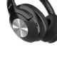 Akai BTH-P100 Ασύρματα / Ενσύρματα Over Ear Ακουστικά με 22 ώρες Λειτουργίας Μαύρα 