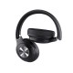 Akai BTH-P100 Ασύρματα / Ενσύρματα Over Ear Ακουστικά με 22 ώρες Λειτουργίας Μαύρα 