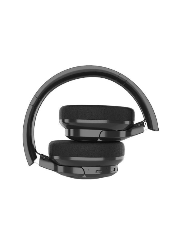 Akai BTH-P100 Ασύρματα / Ενσύρματα Over Ear Ακουστικά με 22 ώρες Λειτουργίας Μαύρα 