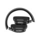 Akai BTH-P100 Ασύρματα / Ενσύρματα Over Ear Ακουστικά με 22 ώρες Λειτουργίας Μαύρα 
