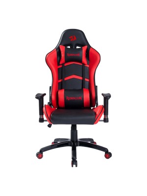 Redragon C326BR Καρέκλα Gaming Δερματίνης με Ρυθμιζόμενα Μπράτσα Κόκκινη Μαύρη 28.16.0011