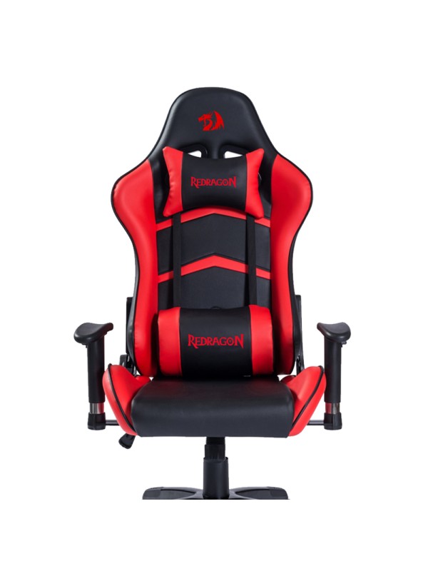 Redragon C326BR Καρέκλα Gaming Δερματίνης με Ρυθμιζόμενα Μπράτσα Κόκκινη Μαύρη 28.16.0011