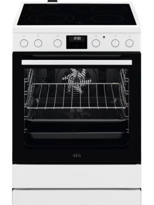 AEG CCB6442NBW SurroundCook Κουζίνα 73lt με Κεραμικές Εστίες Π60cm Λευκή