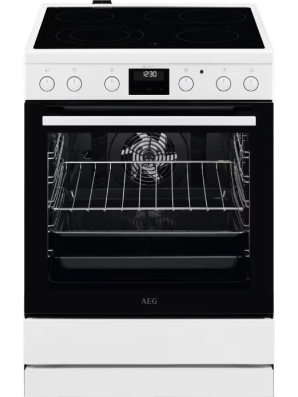 AEG CCB6442NBW SurroundCook Κουζίνα 73lt με Κεραμικές Εστίες Π60cm Λευκή