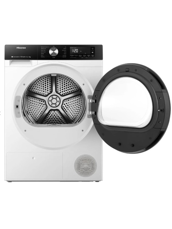 Hisense DH3S802BW2 Στεγνωτήριο 8kg με Αντλία Θερμότητας