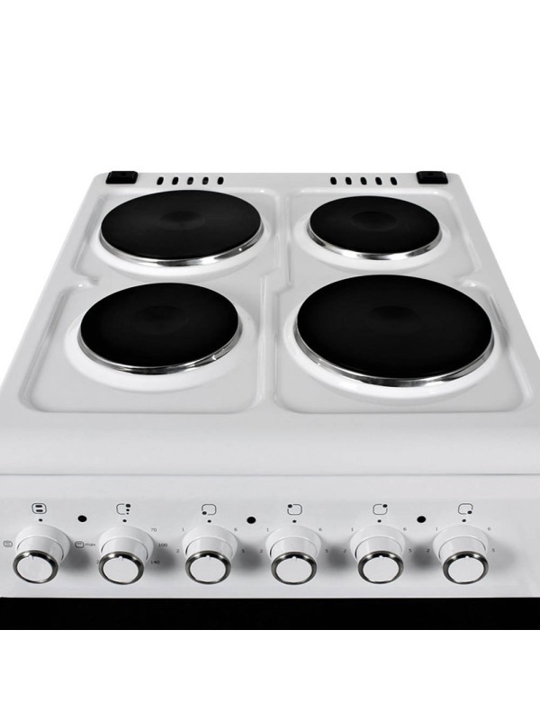  Muhler ELC-500 E Κουζίνα 52lt με Εμαγιέ Εστίες Π50εκ. Λευκή 